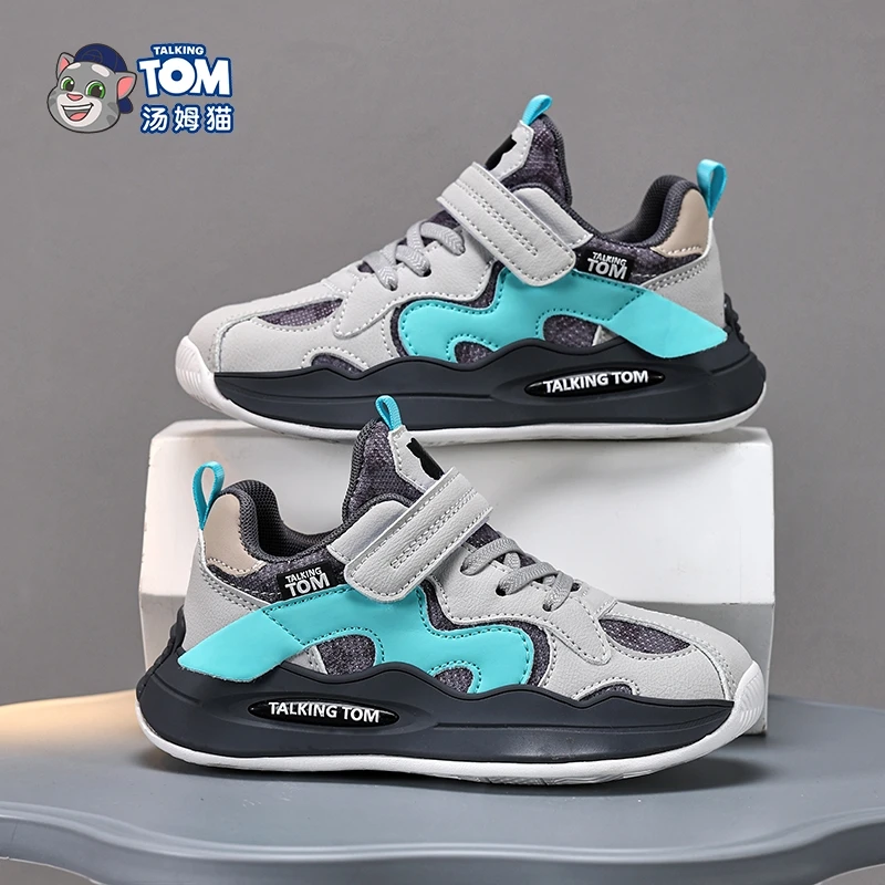 汤姆猫童鞋男童运动鞋春秋新款透气网面中大童男孩轻便百搭跑步鞋