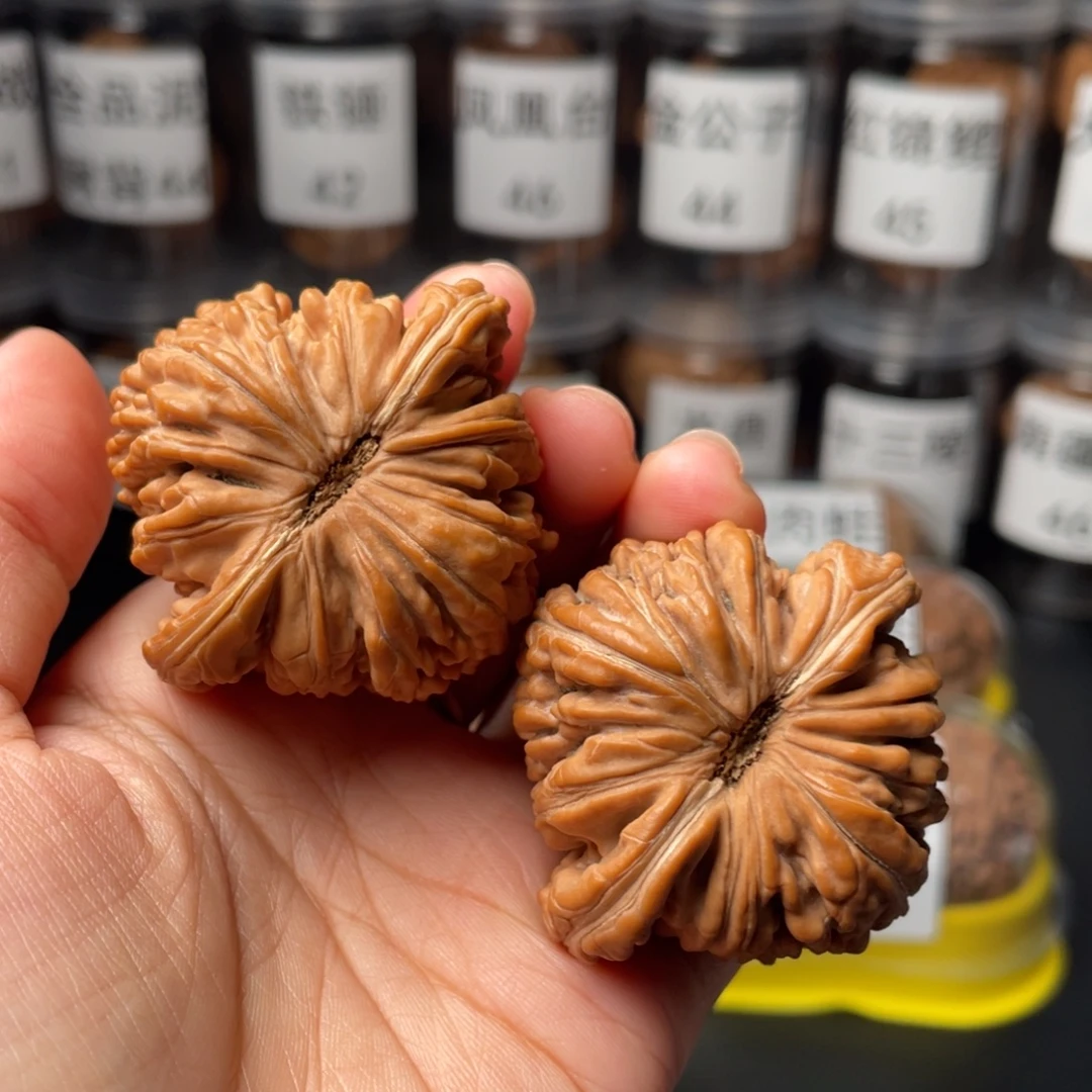 皮***丘把件文玩核桃全品48楼子