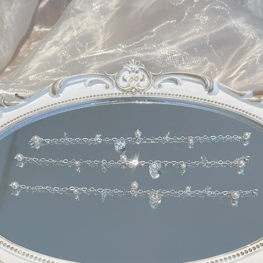 925银仿珍珠手链 SG2213-［白色版·心动信号］施华洛手链均有色差