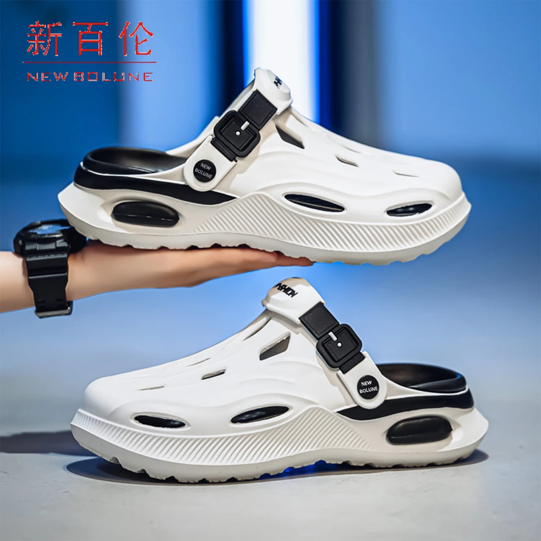 NEW BOLUNE/新百伦洞洞鞋男鞋夏季户外运动凉鞋涉水防滑沙滩拖鞋