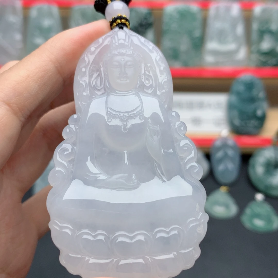 翡翠未镶嵌颈饰素衣
