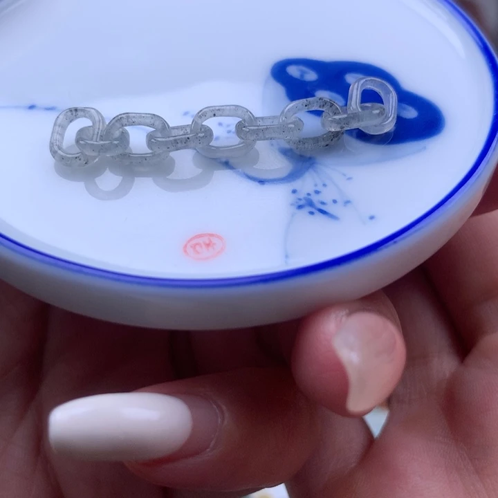 翡翠散珠乌鸡环扣9环