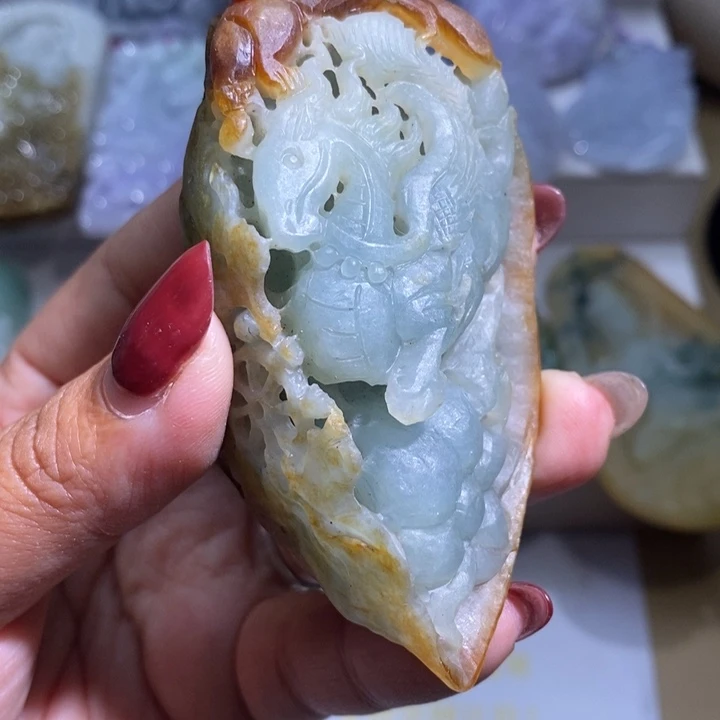 【闪购商品】翡翠挂件未镶嵌马上封侯