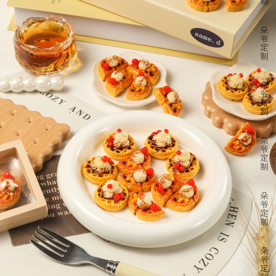 【朵爷定制-华夫饼的系列故事二】diy树脂食玩配件装饰摆件