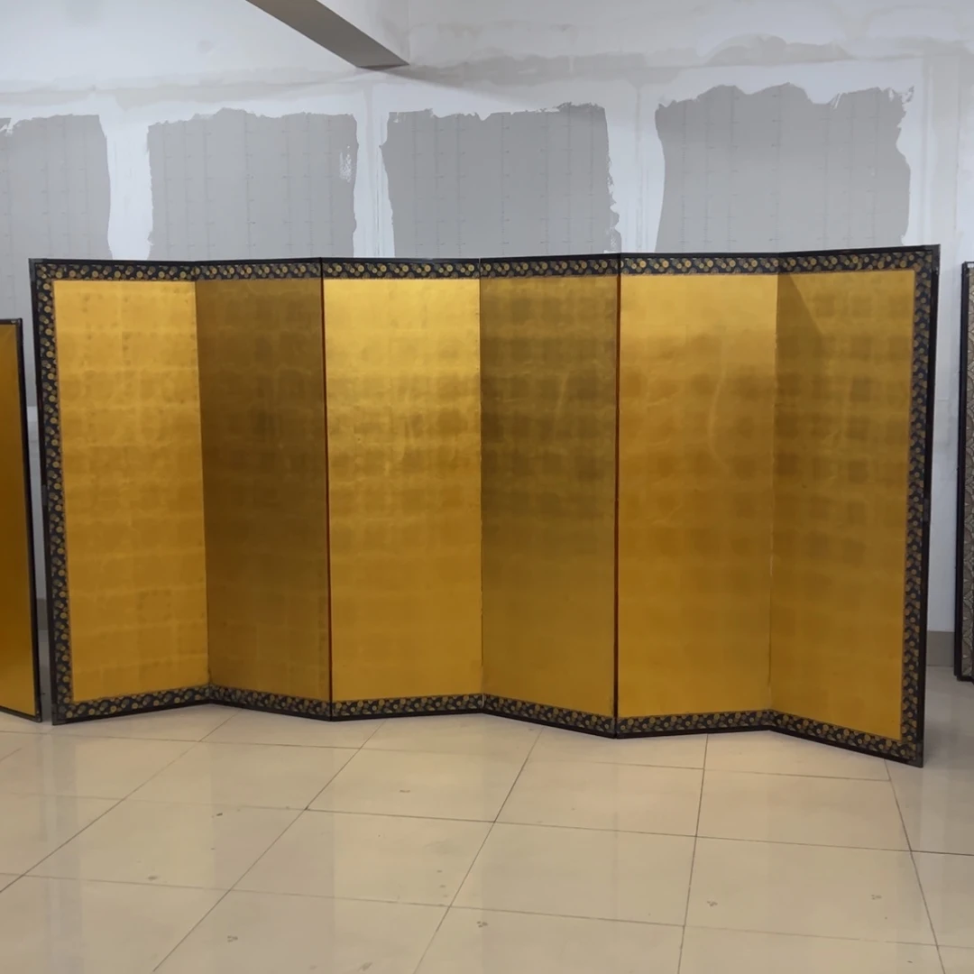 绘画屏风框画茶空间设计