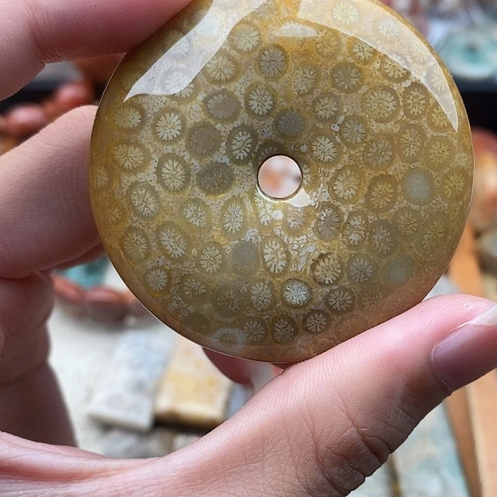 成***功硅化玉颈饰未镶嵌