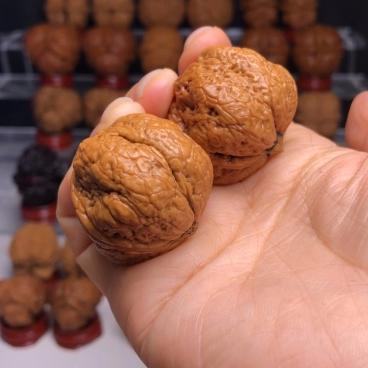 吊坠文玩核桃7金钱底平头蟾