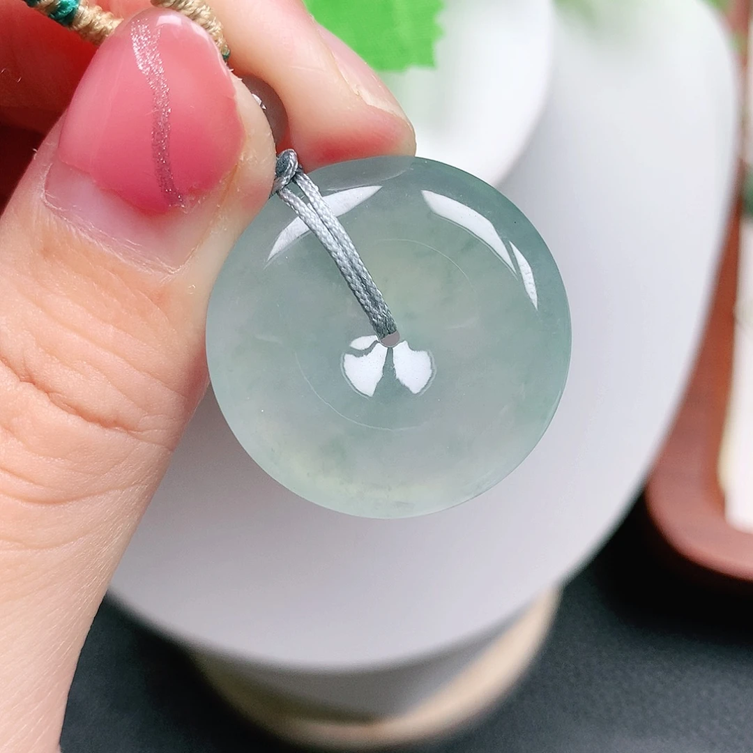 翡翠未镶嵌颈饰平安27-5.5