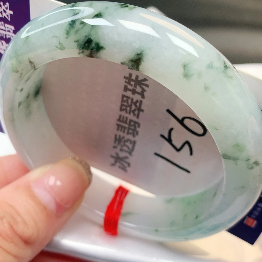 未镶嵌手镯翡翠缅甸纯天然A货翡翠厚庄飘花156号