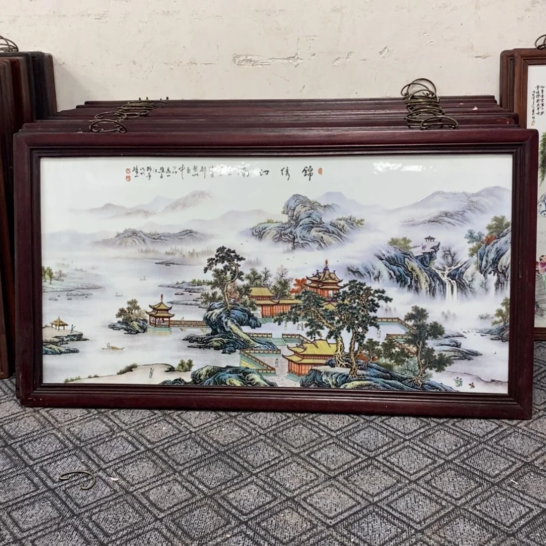 瓷片120*66 景德镇瓷板画柴窑烧制