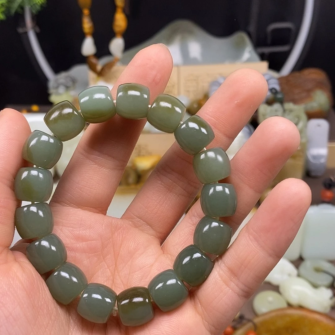 和田玉手串未镶嵌35