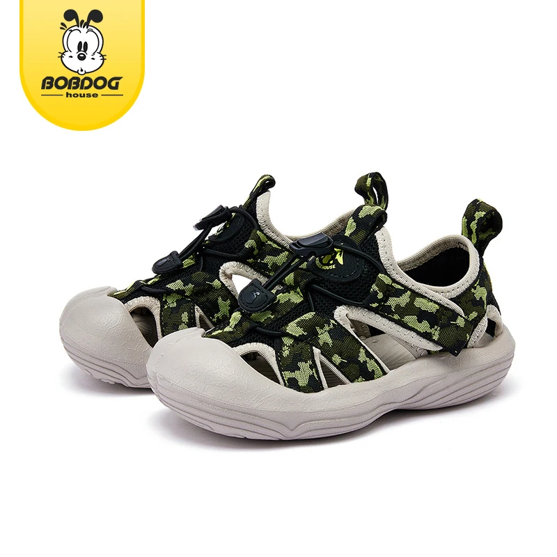 巴布豆家族童鞋2025夏季新款儿童网面软底包头凉鞋BJJ25X321 ZB