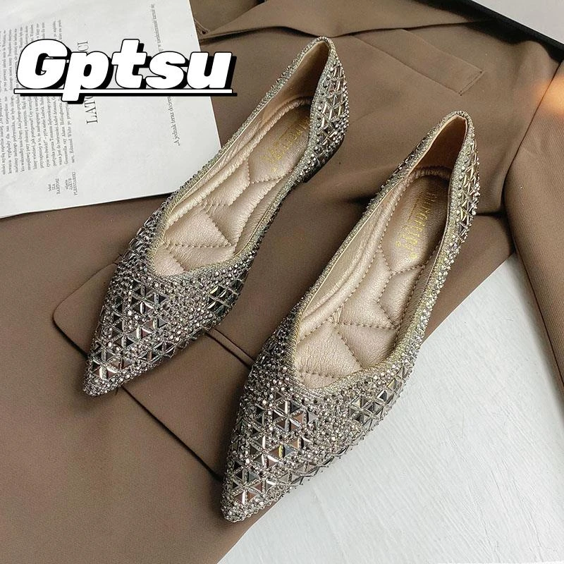 GPTSu平底鞋法式气质单鞋女士夏季时尚新款晚晚鞋百搭瓢鞋大码鞋