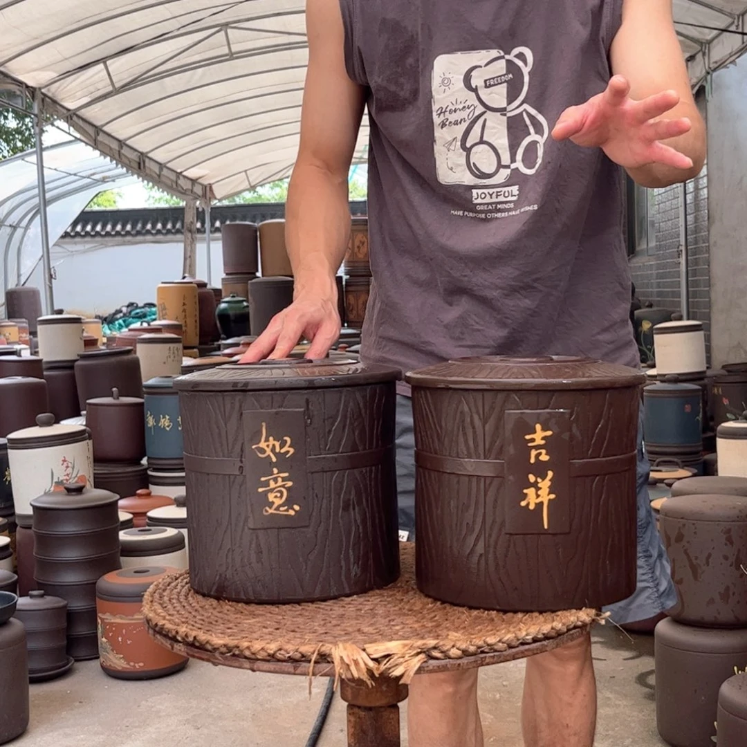 紫砂茶叶罐8 饼茶叶罐