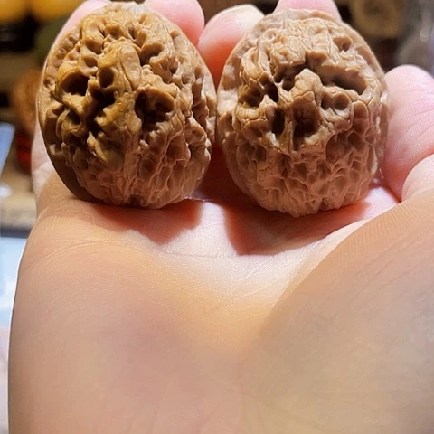 把件文玩核桃天山雪蚕40