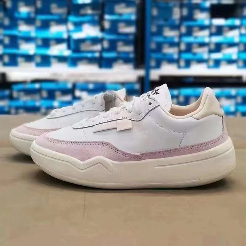 （断码处理）阿迪达斯三叶草女轻质软底厚底增高运动鞋休闲鞋GX3502