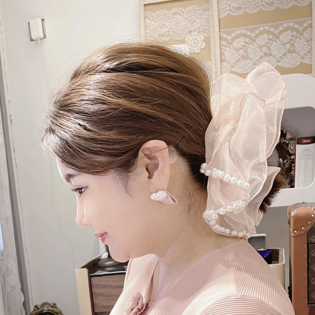 闺蜜精品061016珍珠边蕾丝发圈