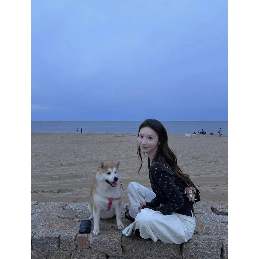 长袖开衫外套女秋季小众套装碎花吊带背心甜美风两件套