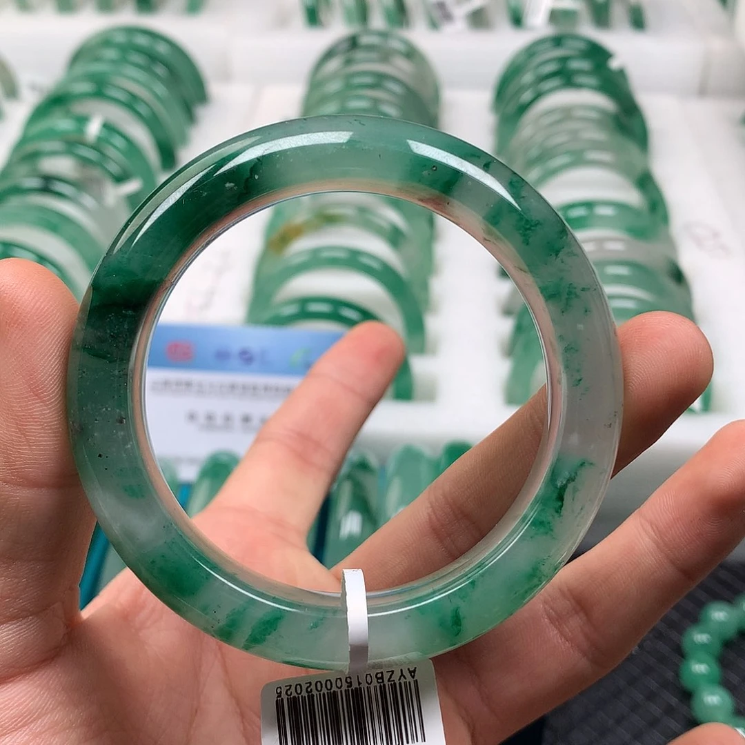 未镶嵌手镯石英质玉（非洲翠）3号