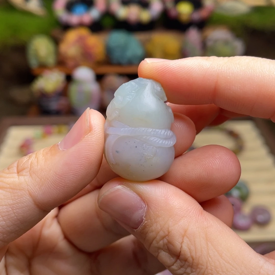 玛瑙/玉髓未镶嵌手串盐源玛瑙福利葫芦