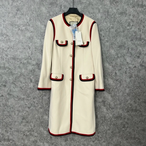 未使用 GUCCI/古驰 白色小香风外套