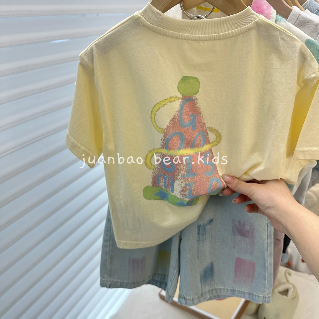 小幻想T恤【100%棉】舒适透气韩系卡通男宝女宝2025春夏品质童装