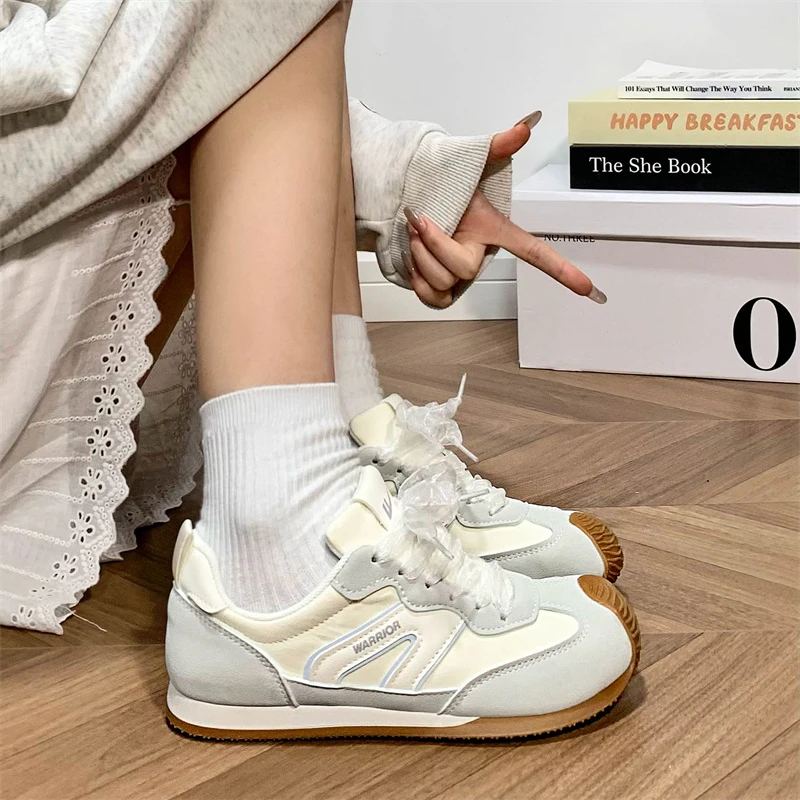回力超火丝带系带德训鞋女款休闲2025秋季新款小白鞋软底轻便潮流