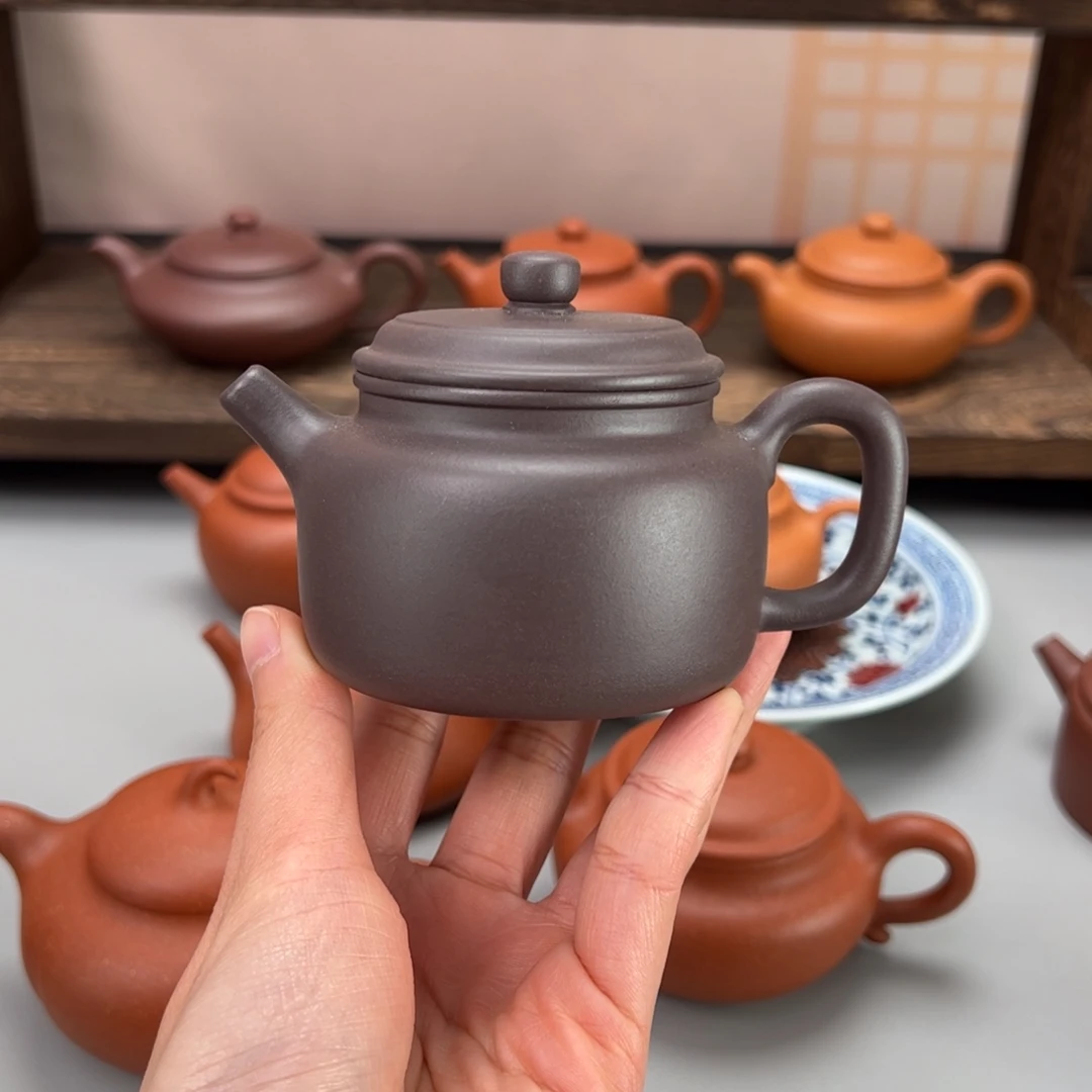 紫砂茶杯紫泥德钟150cc