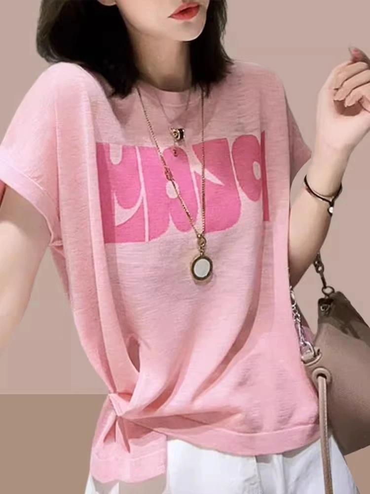 不规则短袖t恤女设计感小众夏季新款小个子洋气减龄短款上衣爆款