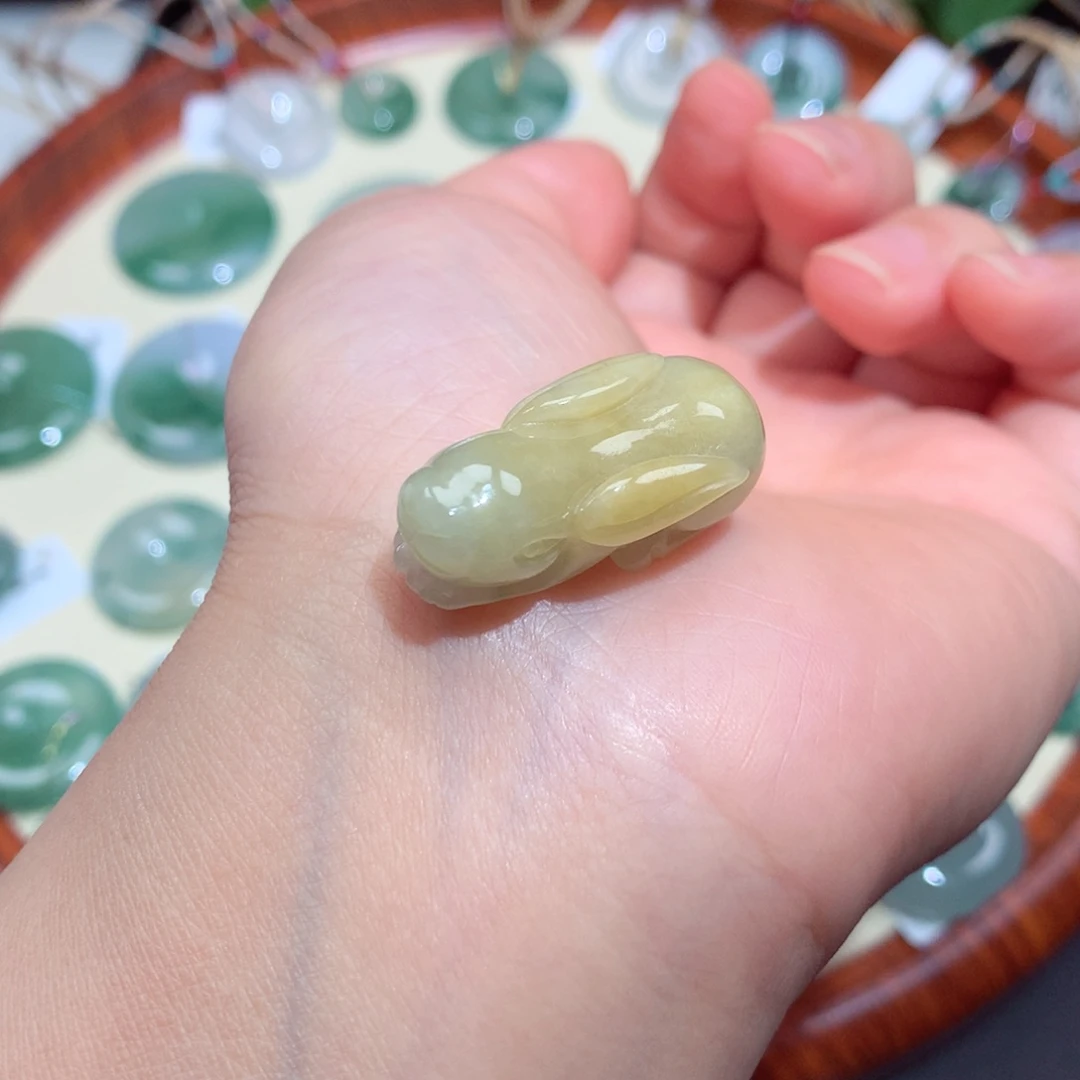 翡翠未镶嵌颈饰翡翠吊坠9