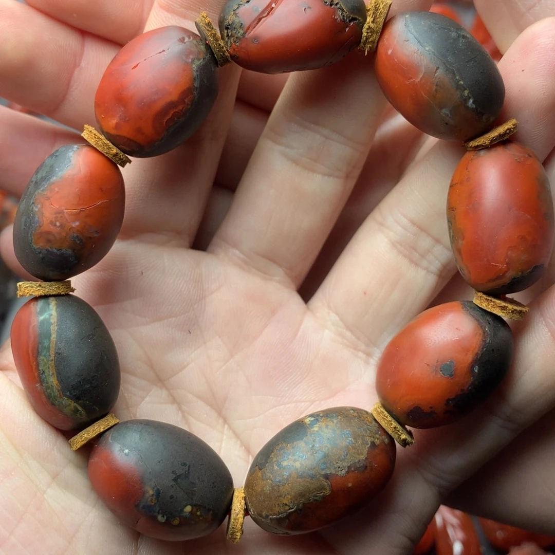 南红玛瑙未镶嵌1啊东寨老南红随行手串