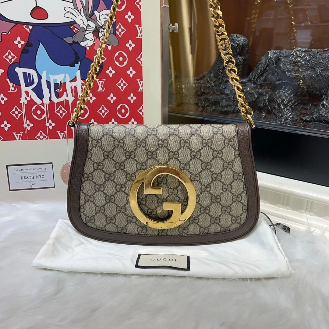 95新 GUCCI/古驰 gucci古驰小号blondi手提单肩包a6505