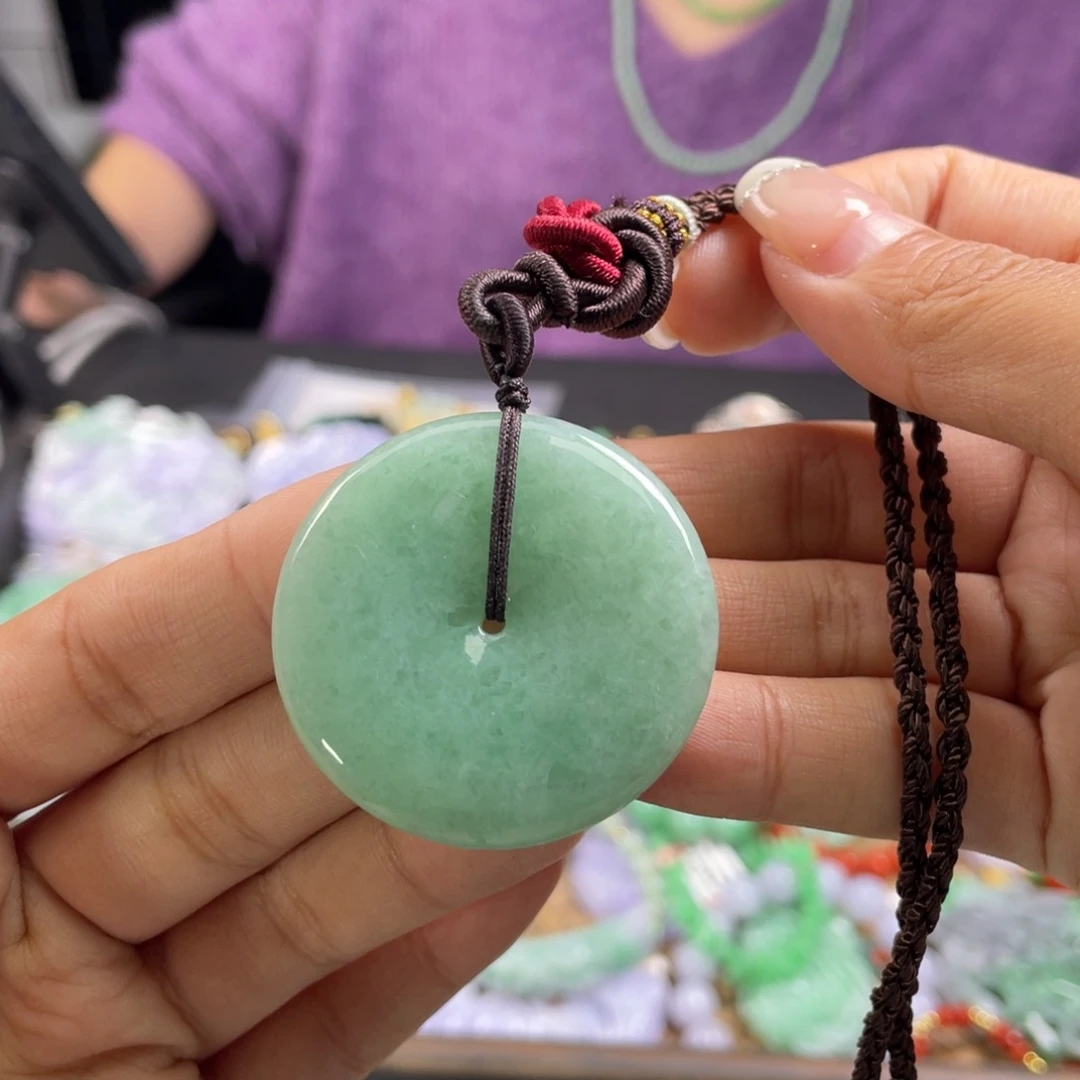 翡翠未镶嵌颈饰代编织