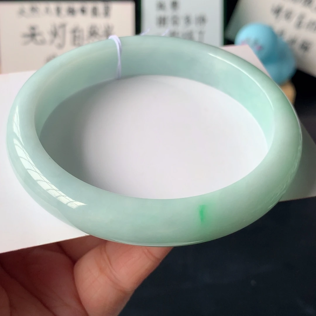 ****拾未镶嵌手镯翡翠62.8-12-7.7