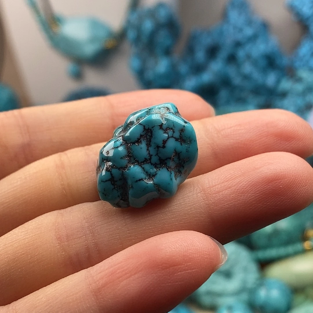 绿松石未镶嵌珠宝半成品