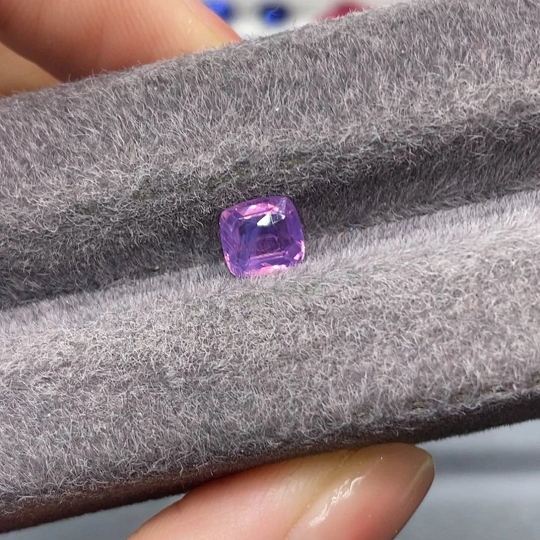 蓝宝石裸石未镶嵌1.19克拉无烧梦幻紫蓝宝