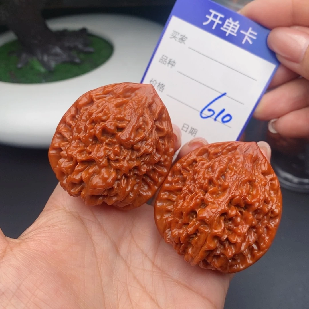 文玩核桃把件45官帽610