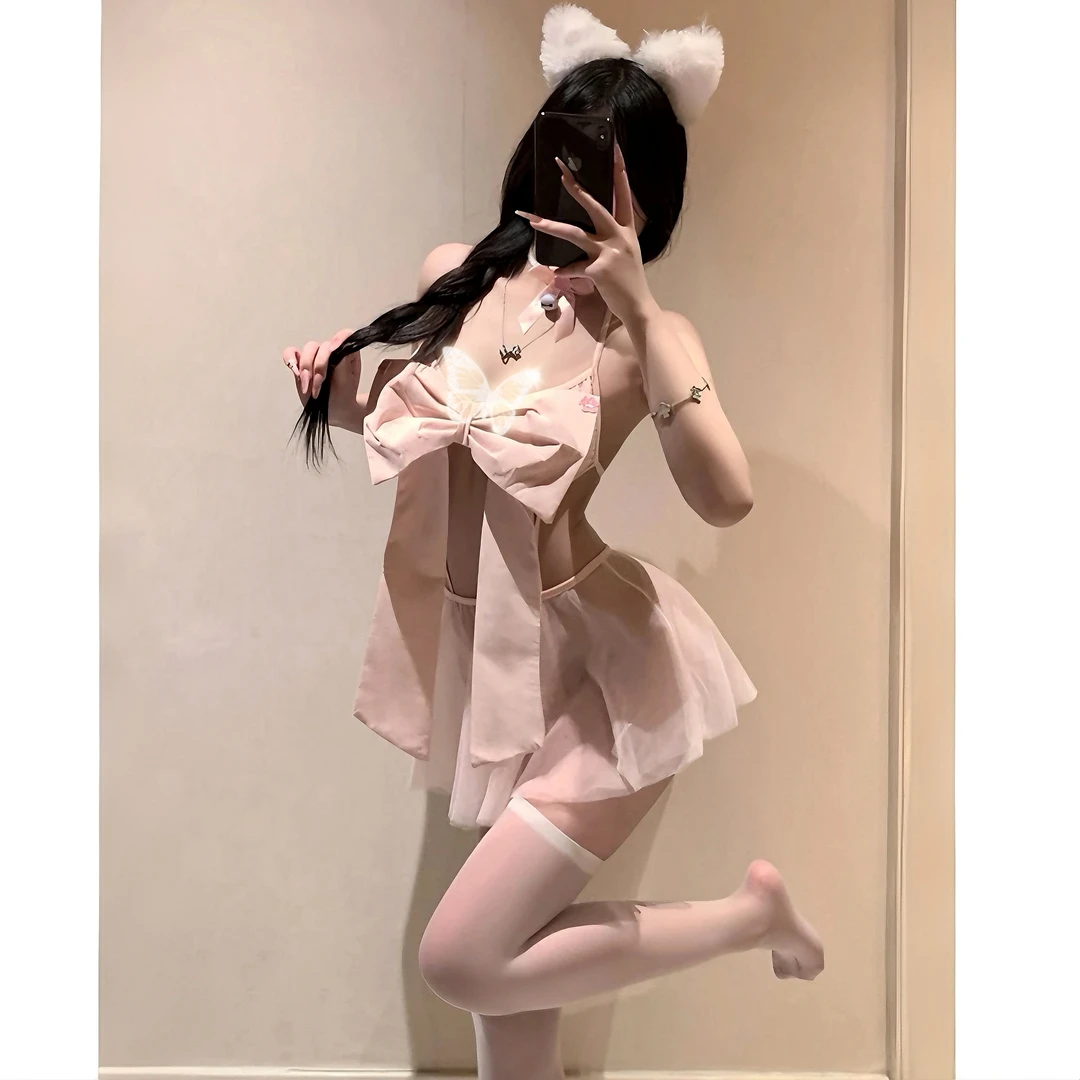 【春日蝴蝶】2025新款性感睡衣QQ糖约会战袍显瘦