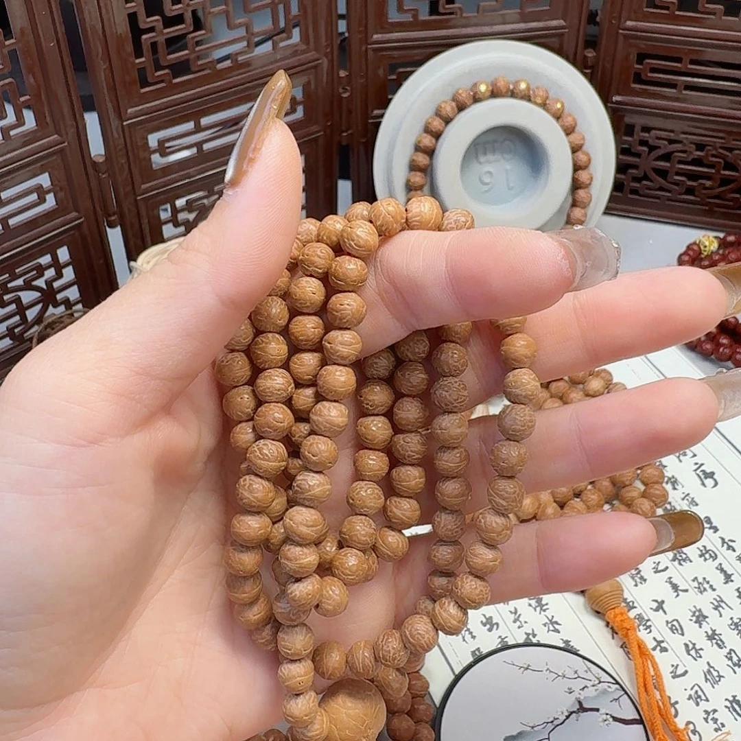 凤眼菩提手串多*国产酸枣核