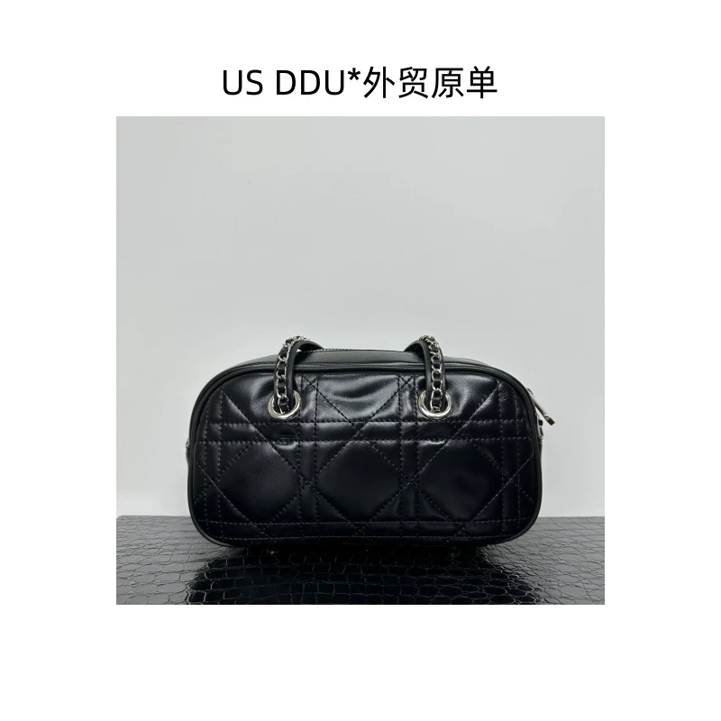 雕 黑色保龄球时尚百搭单肩斜挎包L88020/H001