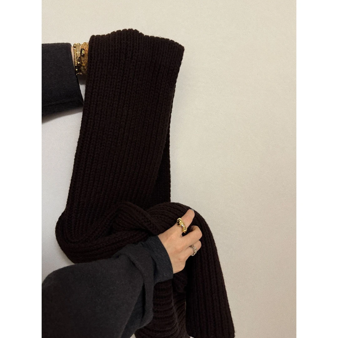 全羊毛秋冬加厚保暖围巾  J24W547