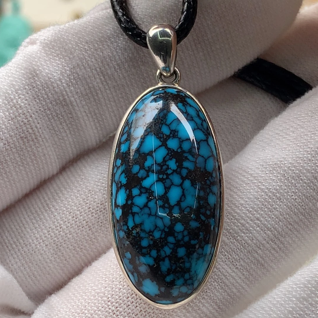 绿松石银S925镶嵌珠宝奇石