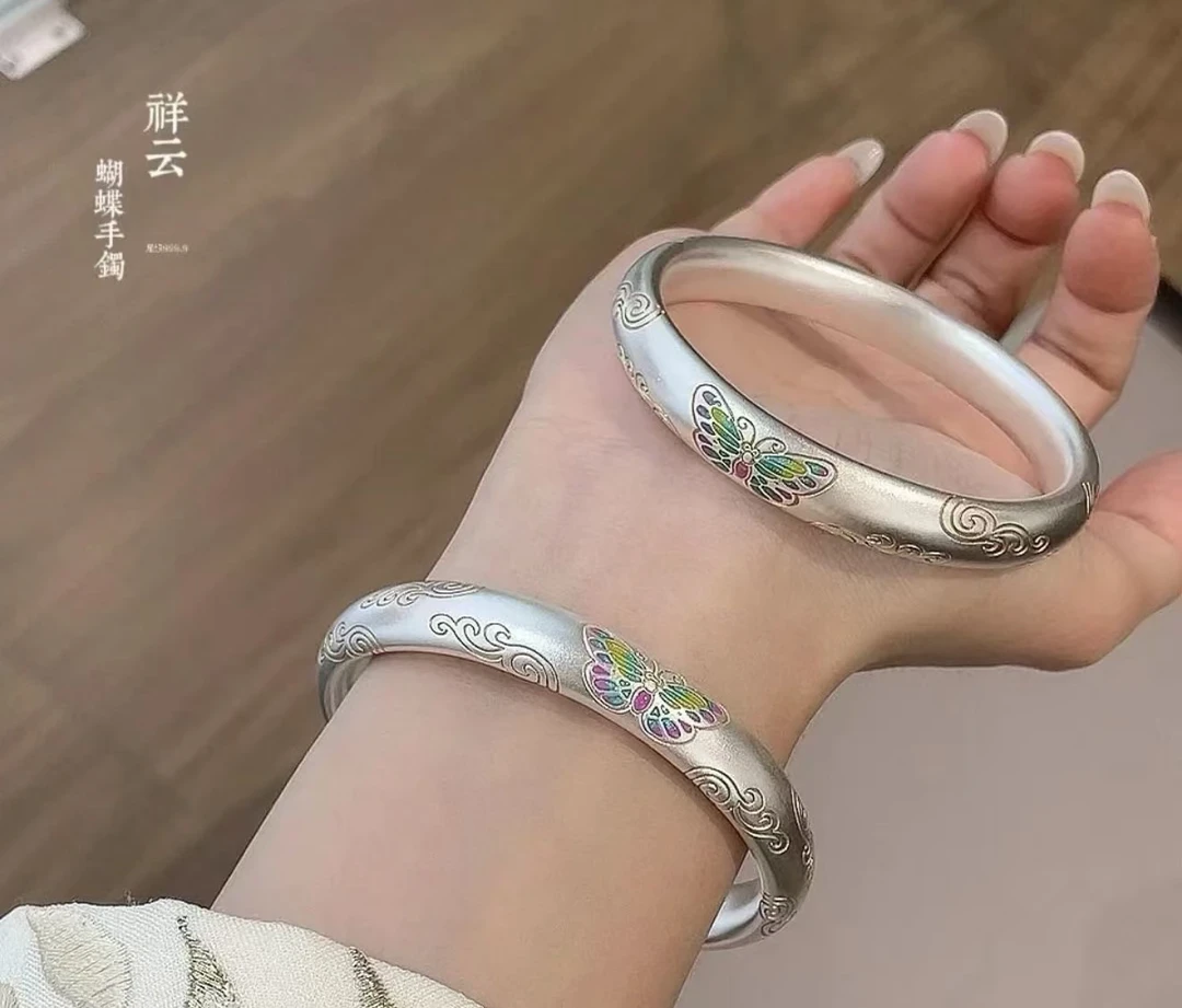 足银手镯 精品银手镯（无礼盒） S329