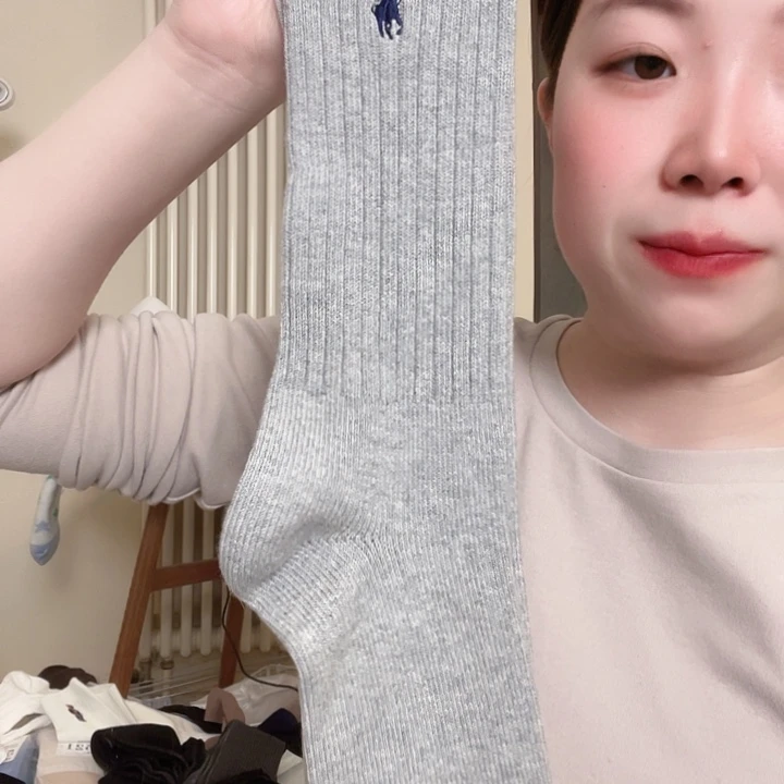 三醋酯纤维拉夫灰色藏蓝标袜子