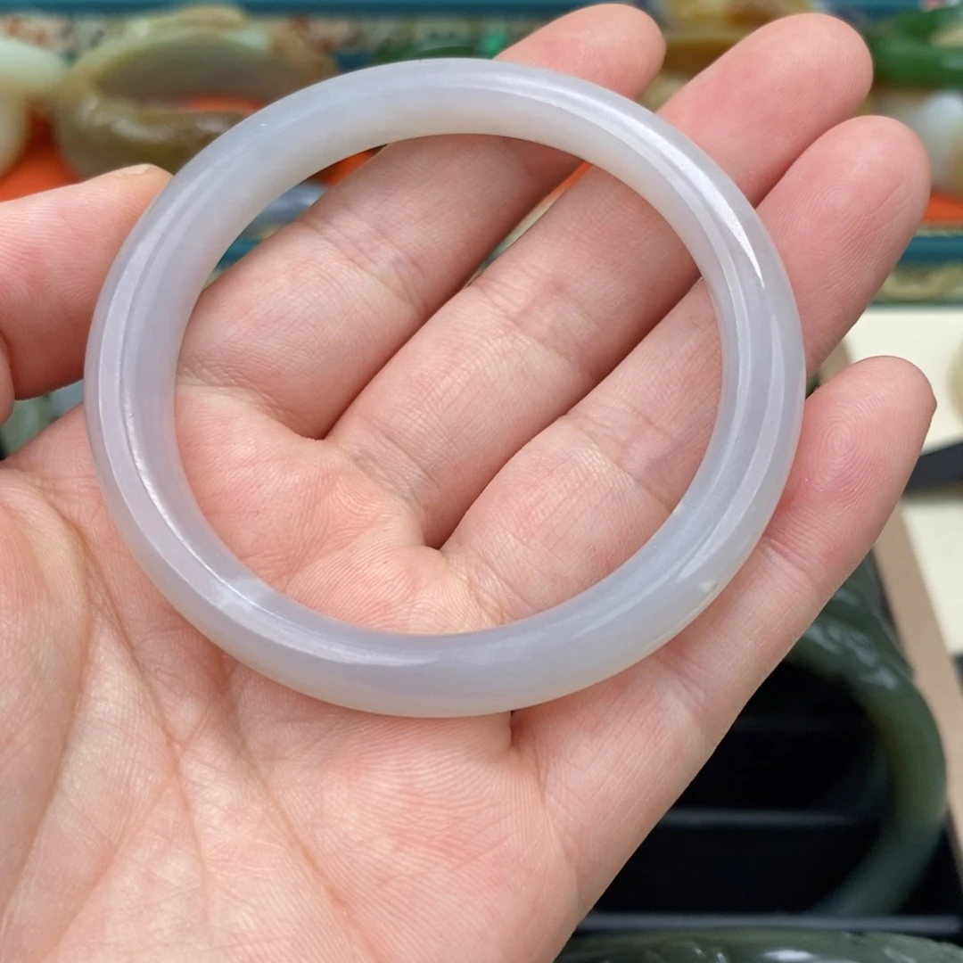 和田玉手镯未镶嵌53➕