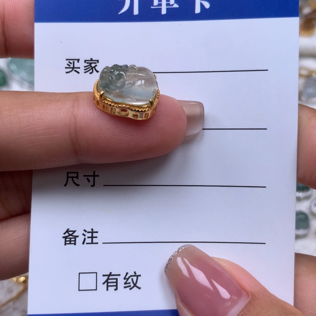 颈饰银S925镶嵌翡翠