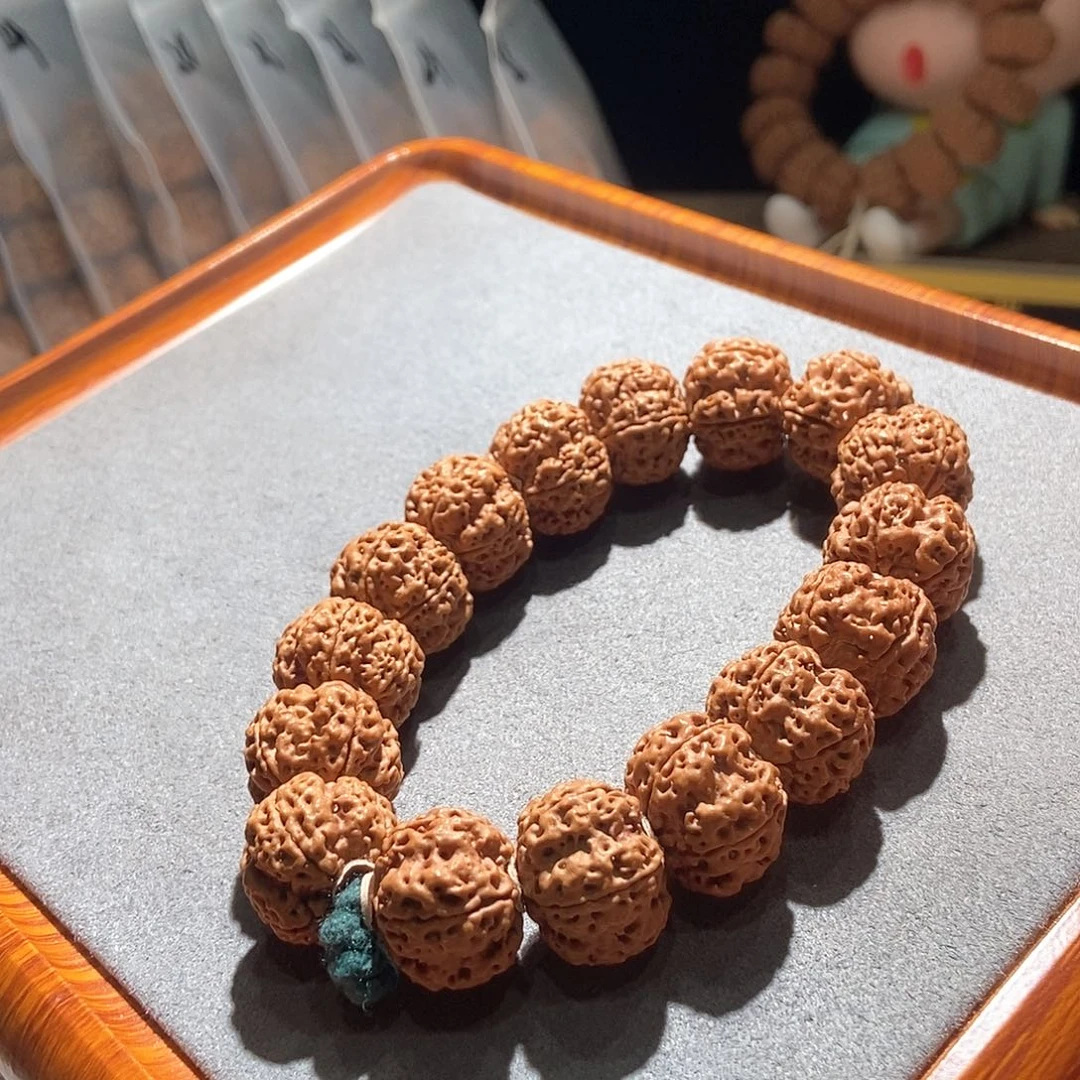 金刚菩提吊坠矮桩双龙深沟梅花20mm
