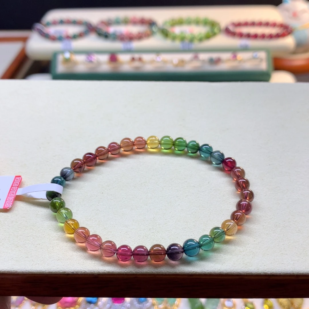 手串未镶嵌碧玺浓郁彩虹5.5mm