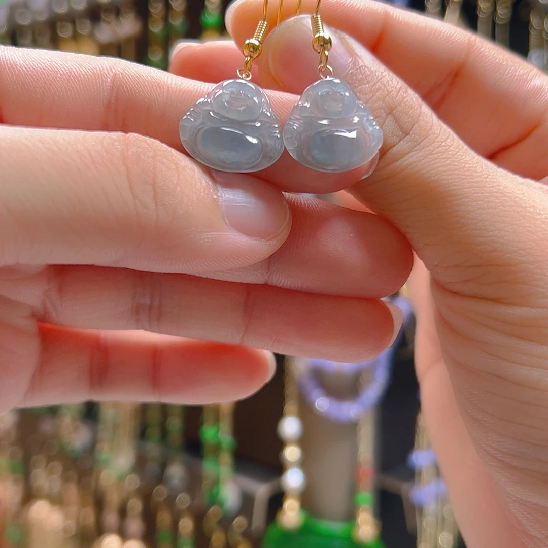 翡翠合金耳坠翡翠