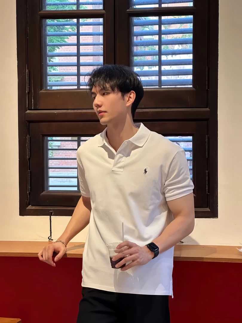 【阿磊专属】RL欧美男装polo衫痞帅夏季男生上衣短袖男T恤简约小马